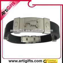 silicone bracelet stainless steel bracelet clasp
